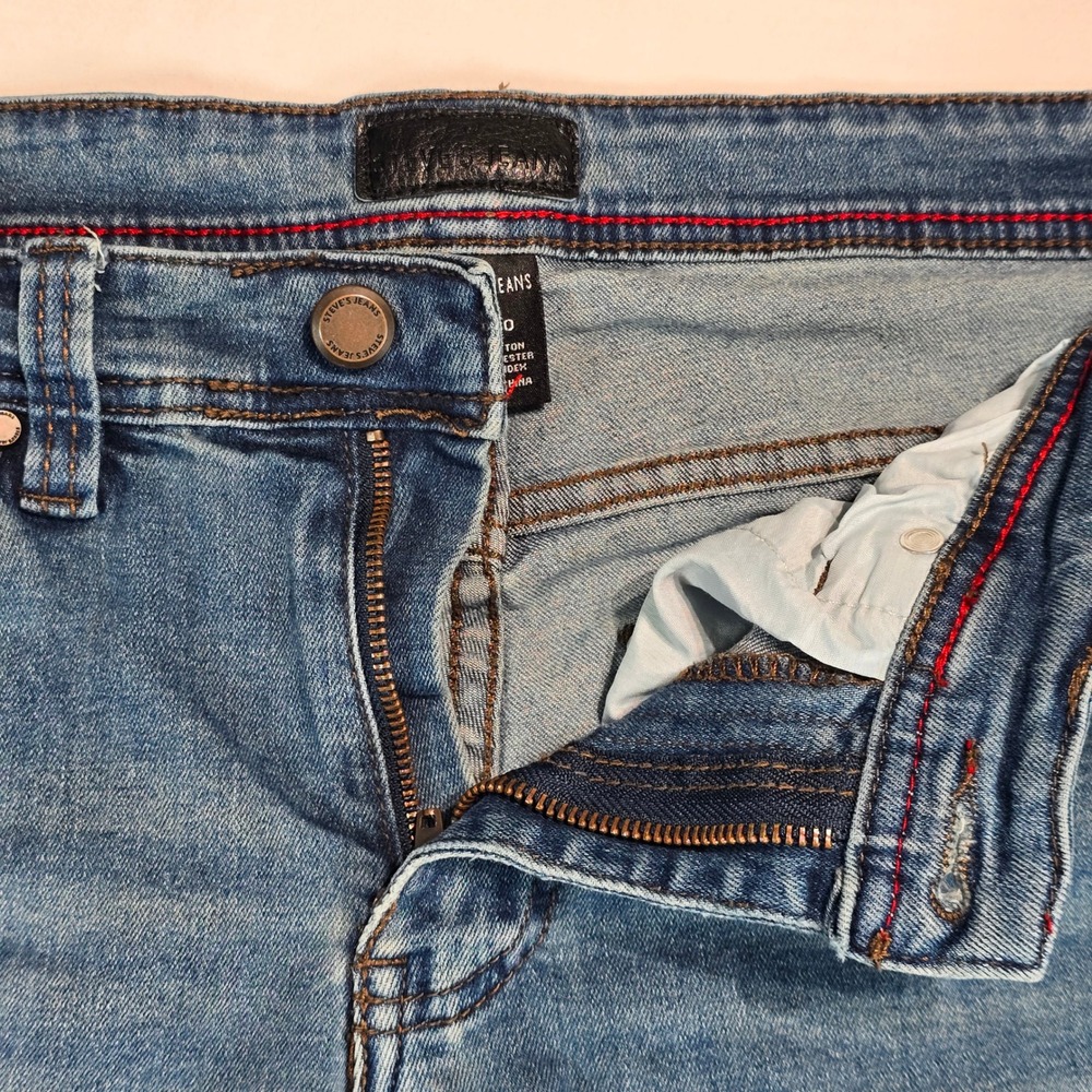Steve's Jeans Mens 30x30 Medium Wash Straight Leg Stretch Denim Blue SU9AADJA - Picture 3 of 16